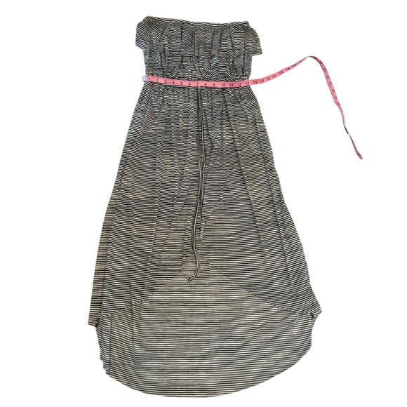 Cynthia Rowley Strapless Maxi Dress | Black & White Striped | Size M - Picture 3 of 3